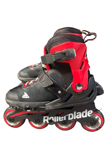 Vist Large View of Product Image Which is Used Rollerblade ROLLERBLADE ADJ SKATES Senior Roller Quad Skates Black Adjustable