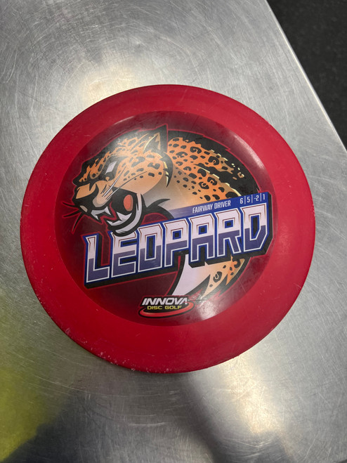 Vist Large View of Product Image Which is Used Innova LEOPARD Disc Golf Driver Red