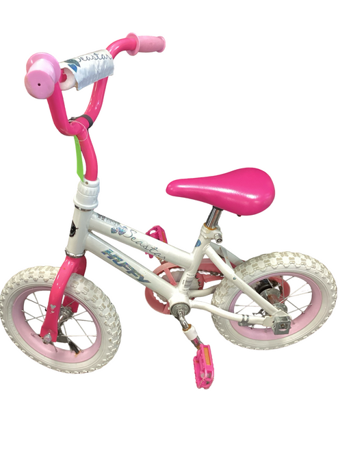 Vist Large View of Product Image Which is Used Huffy SEA STAR Training Wheel Bike Girls White 12"