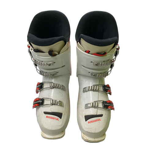 Vist Large View of Product Image Which is Used Rossignol HERO J4 Boys DH Ski Boot White 245 MP - M06.5 - W07.5