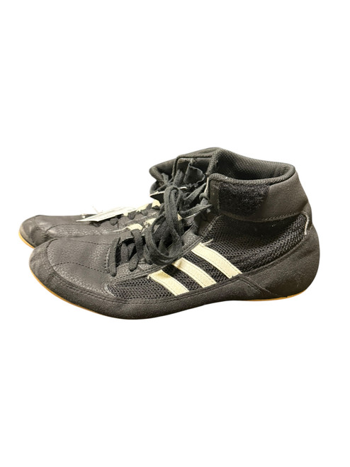 Vist Large View of Product Image Which is Used Adidas Wrestling Shoes Black Senior 6.5