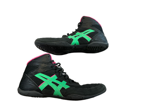 Vist Large View of Product Image Which is Used Asics Wrestling Shoes Black Senior 7.5