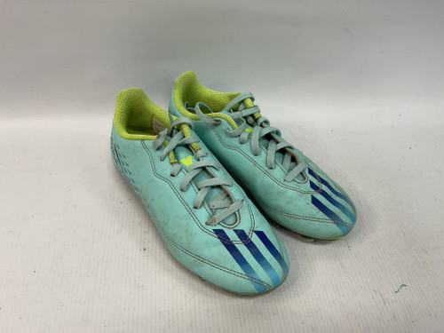 Vist Large View of Product Image Which is Used Adidas Soccer Cleats Teal Junior 02