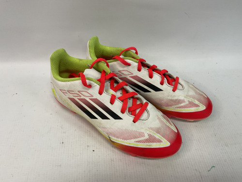 Vist Large View of Product Image Which is Used Adidas F50 Soccer Cleats Red And White Junior 03