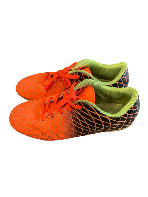 Vist Large View of Product Image Which is Used Soccer Cleats Orange Junior 04
