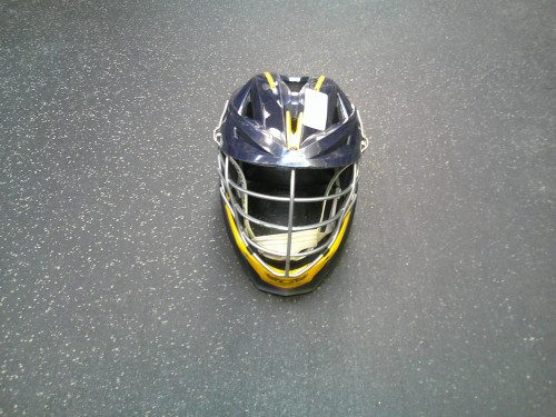 Vist Large View of Product Image Which is Used Cascade XRS PRO Lacrosse Helmet Navy Blue MD
