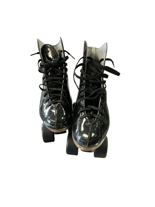 Vist Large View of Product Image Which is Used BONT QUAD SKATES Senior Roller Quad Skates Black Senior 10.5