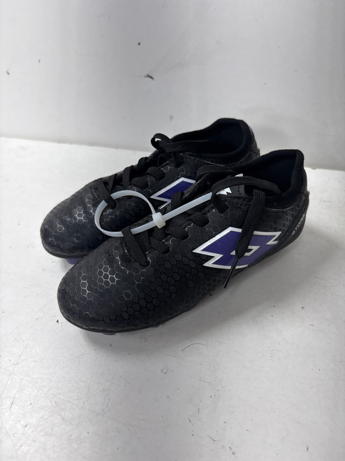 Vist Large View of Product Image Which is Used Lotto STORM Soccer Cleats Black Youth 11.0