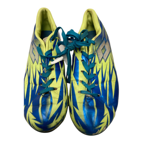 Vist Large View of Product Image Which is Lotto Soccer Cleats Green/Royal Blue Junior 02.5