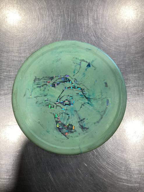 Vist Large View of Product Image Which is Used Innova RHYNO Disc Golf Mid Range Lime Green 170g