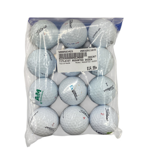 Vist Large View of Product Image Which is Used Taylormade ASSORTED DOZEN 12 Pack - Golf Balls