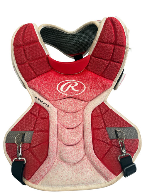 Vist Large View of Product Image Which is Used Rawlings CHEST PROTECTOR Catchers Chest Protector Red Adult