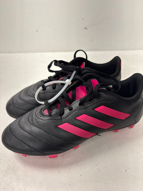 Vist Large View of Product Image Which is Used Adidas Soccer Cleats Black And Pink Junior 04