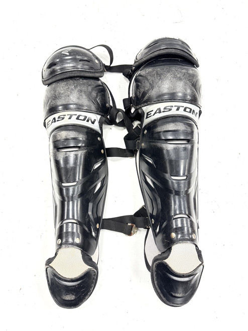 Vist Large View of Product Image Which is Used Easton GAMETIME Catchers Leg Guards Black Intermed