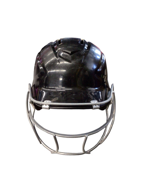 Vist Large View of Product Image Which is Used All Star HELMET WITH MASK Batting Helmet w/Mask Black XS