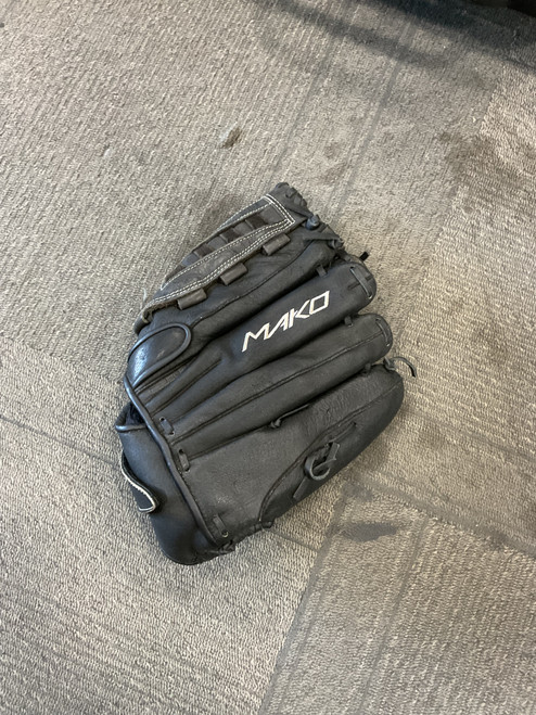 Vist Large View of Product Image Which is Used Easton MAKO BB/SB Glove LH Throw Black 13"