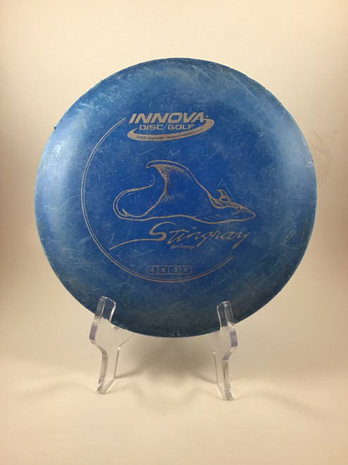 Vist Large View of Product Image Which is Used Innova DX STINGRAY Disc Golf Mid Range Royal Blue 167g