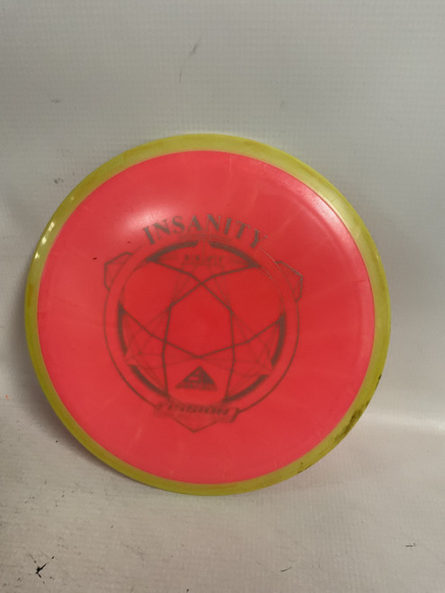 Vist Large View of Product Image Which is Used Axiom FISSION INSANITY Disc Golf Driver Pink