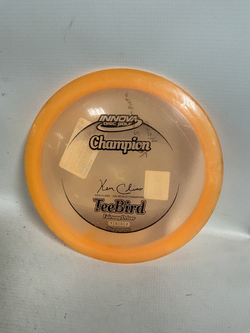 Vist Large View of Product Image Which is Used Innova CHAMPION TEEBIRD Disc Golf Driver Orange