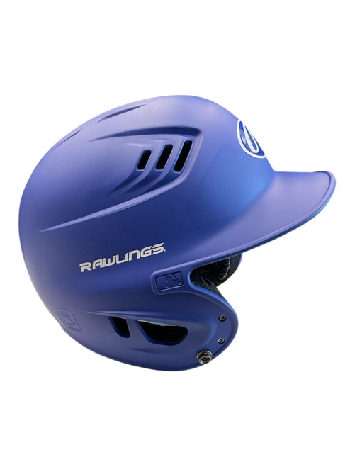 Vist Large View of Product Image Which is Used Rawlings R16S-REVB 6 7/8-7 5/8 Batting Helmet No Mask Royal Blue M/L