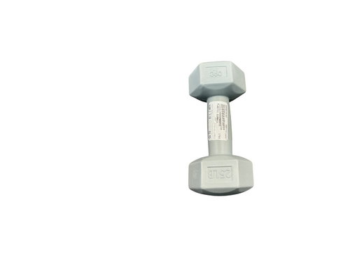 Vist Large View of Product Image Which is Used PLASTIC DUMBELL Hex Dumbbell (Each) Grey 2.5 lb