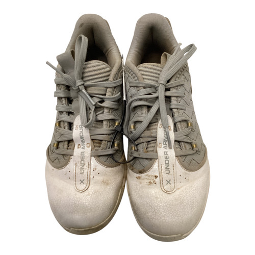 Vist Large View of Product Image Which is Under Armour BRYCE HARPER BB/SB Cleats Grey Junior 05