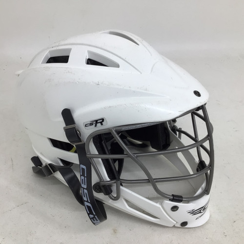 Vist Large View of Product Image Which is Used Cascade 2022 CS-R YOUTH HELMET Lacrosse Helmet White One Size