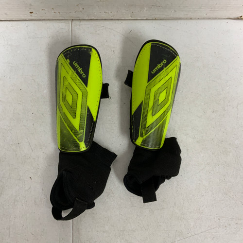 Vist Large View of Product Image Which is Used Umbro Soccer Shin Guards Junior Yellow SM