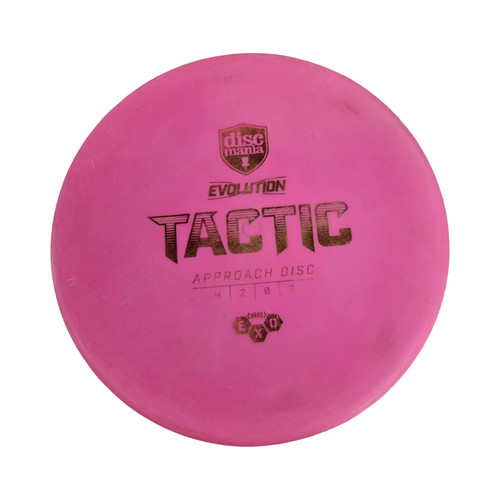 Vist Large View of Product Image Which is Used Discmania TACTIC EVOLUTION HARD EXO Disc Golf Mid Range Pink
