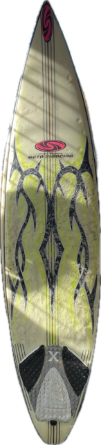 Vist Large View of Product Image Which is Used BETO SIQUIERA Surfboard White 6Ft 3In