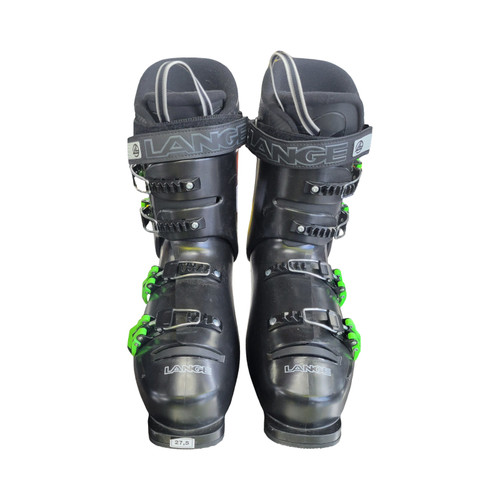 Vist Large View of Product Image Which is Used Lange RX 100 MENS SKI BOOTS SZ 27.5 Mens DH Ski Boot Black 275 MP - M09.5 - W10.5