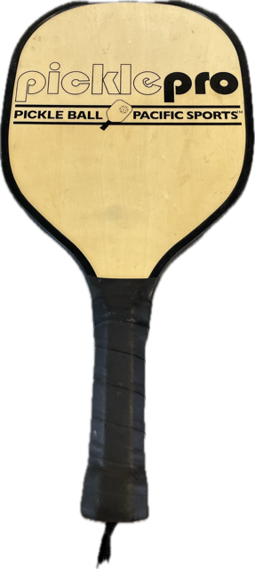 Vist Large View of Product Image Which is Used PICKLE PRO WOOD Pickleball Racquet Brown