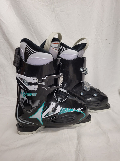 Vist Large View of Product Image Which is Used Atomic LIVE FIT 70 Womens DH Ski Boot Black 235 MP - J05.5 - W06.5