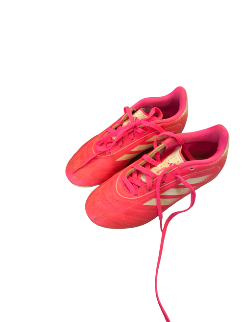 Vist Large View of Product Image Which is Used Adidas Soccer Cleats Pink Junior 01