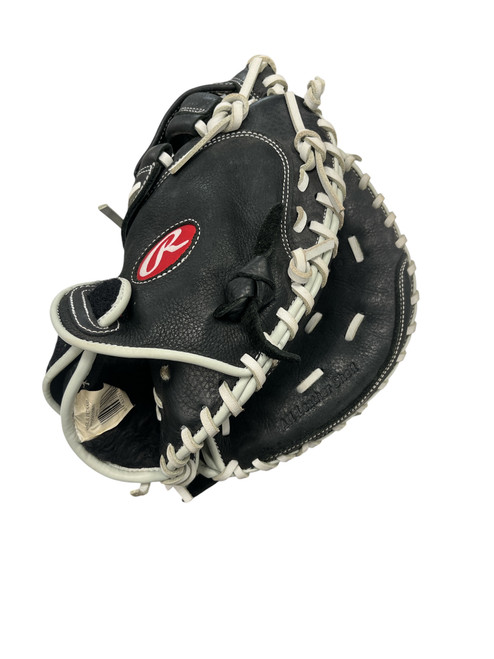 Vist Large View of Product Image Which is Used Rawlings SHUT OUT SERIES BB/SB Catchers RH Throw Black 32 1/2"