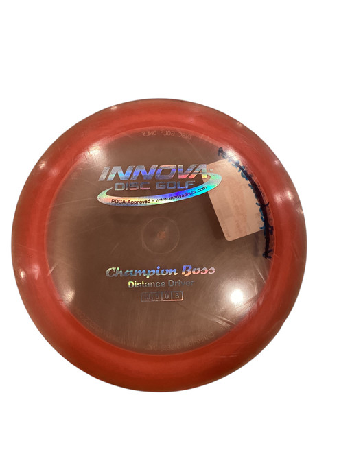 Vist Large View of Product Image Which is Used Innova CHAMPION BOSS Disc Golf Driver Orange