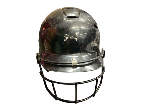 Vist Large View of Product Image Which is Used Schutt BATTING HELMET Batting Helmet w/Mask Black SM