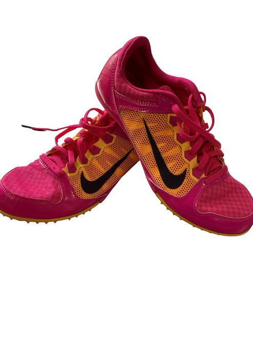 Vist Large View of Product Image Which is Used Nike RIVAL MD Track & Field Cleats Adult Pink Senior 9.5