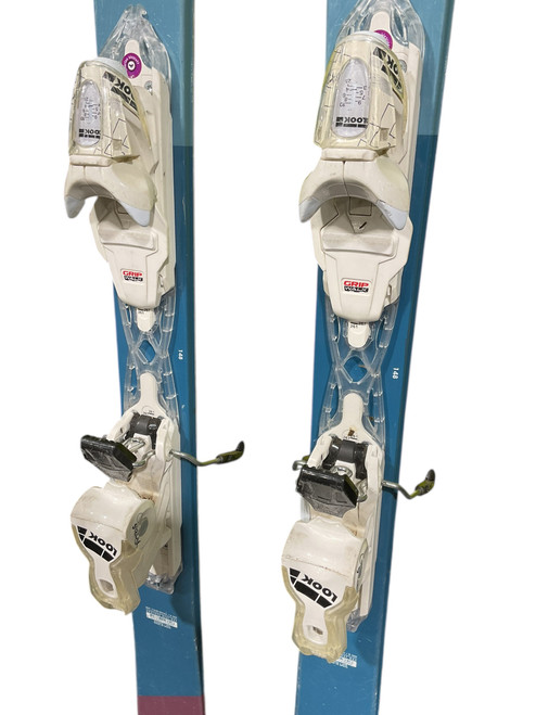 Vist Large View of Product Image Which is Used Rossignol TRIXIE Womens DH Ski/Binding Royal Blue 148 cm