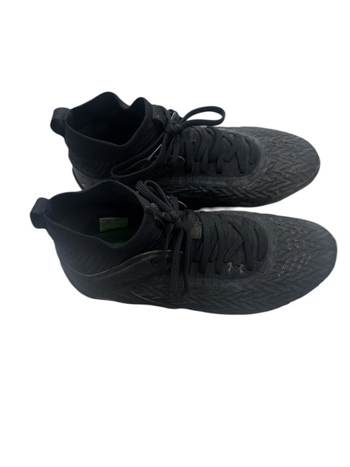 Vist Large View of Product Image Which is Used Under Armour Adult FB Cleats Black Senior 7