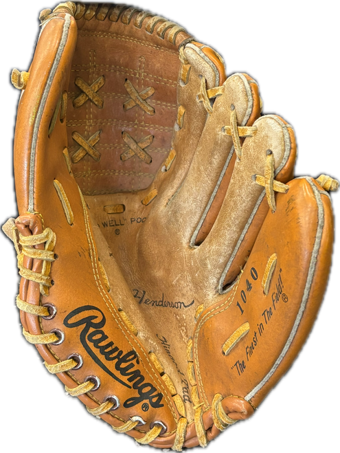 Vist Large View of Product Image Which is Used Rawlings 1040 BB/SB Glove RH Throw Brown 10"
