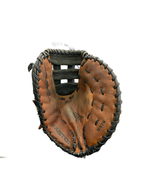 Vist Large View of Product Image Which is Used Easton NATURAL SERIES NATG BB/SB First Base RH Throw Brown And Black 12"