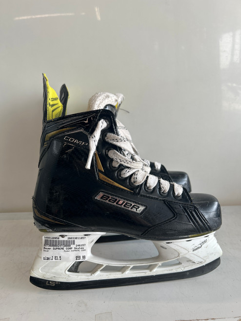Vist Large View of Product Image Which is Used Bauer SUPREME COMP Junior Hockey Skate Junior 03.5