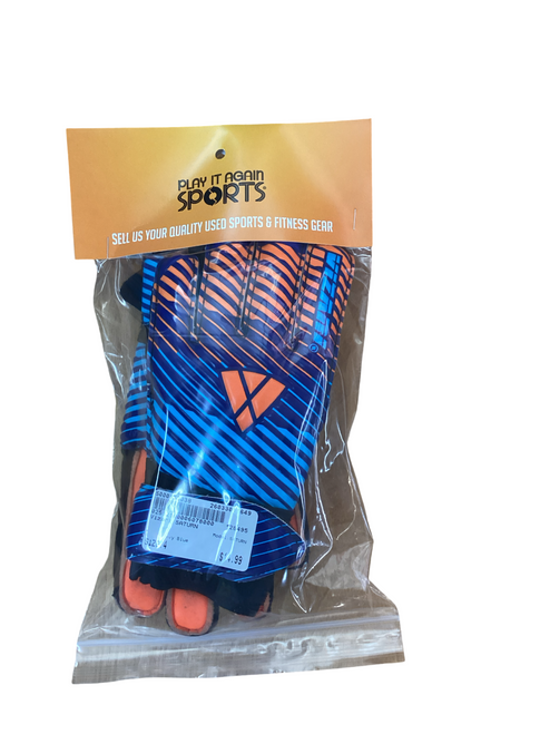 Vist Large View of Product Image Which is Used Vizari SATURN Soccer Goalie Gloves Navy Blue 4