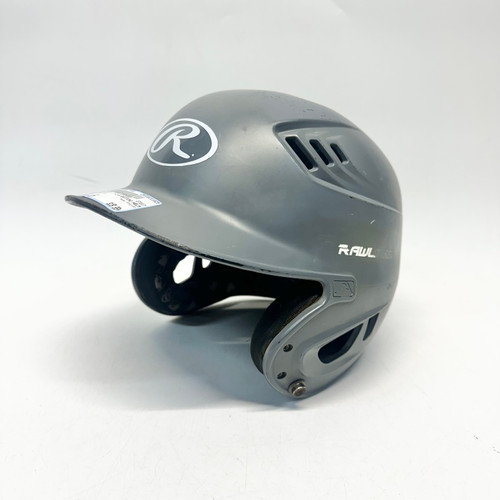 Vist Large View of Product Image Which is Used Rawlings R16J-R1 Batting Helmet No Mask Grey SM