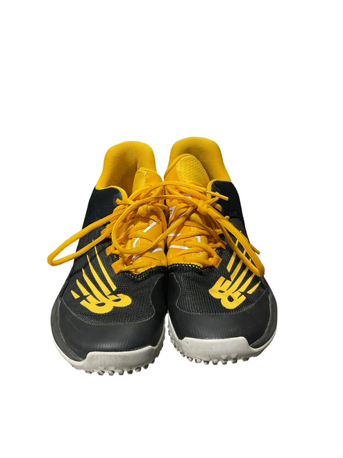 Vist Large View of Product Image Which is Used New Balance TURF CLEATS BB/SB Cleats Yellow Senior 8