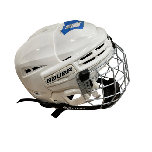 Vist Large View of Product Image Which is Used Bauer PRODIGY Helmet Cage Combo White One Size