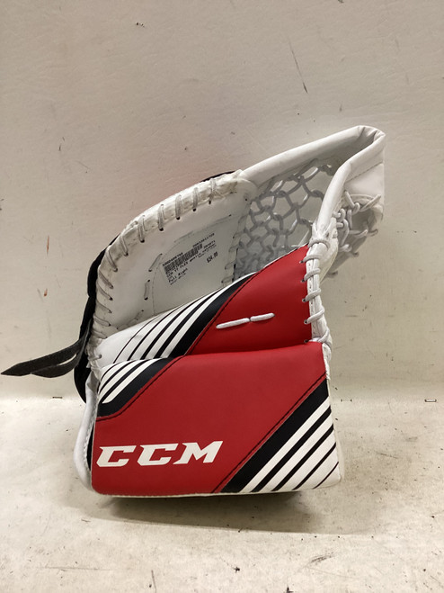 Vist Large View of Product Image Which is Used CCM YT FLEX Junior Goalie Catcher White