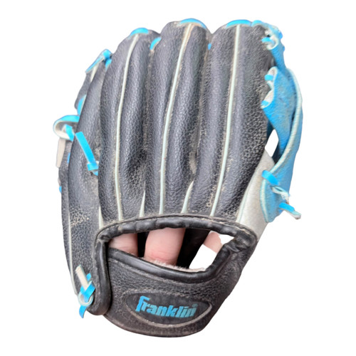 Vist Large View of Product Image Which is Used Franklin INFERNO BB/SB Glove T-ball Black 9"