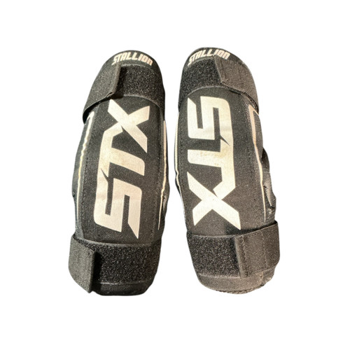 Vist Large View of Product Image Which is Used STX STALLION ELBOW Lacrosse Arm Pads/Guards Black MD